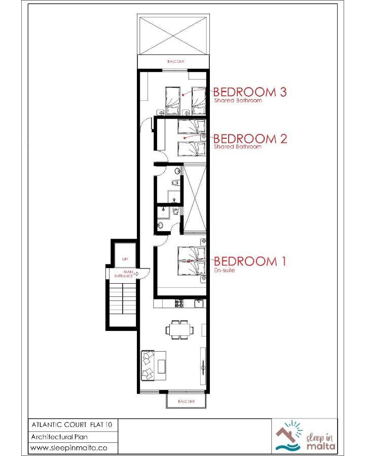 F10 Modern And Bright Apartment In Malta Msida Kültér fotó